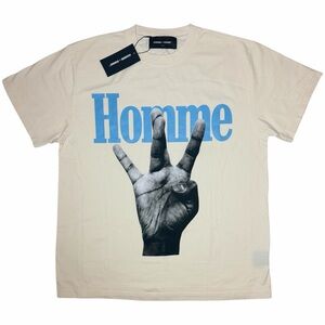 Homme Femme Beige T-Shirt